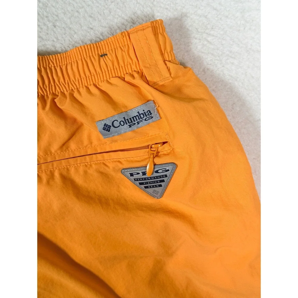 Columbia PFG Backcast III Water Shorts Mens XL Orange Omni-Shade 6